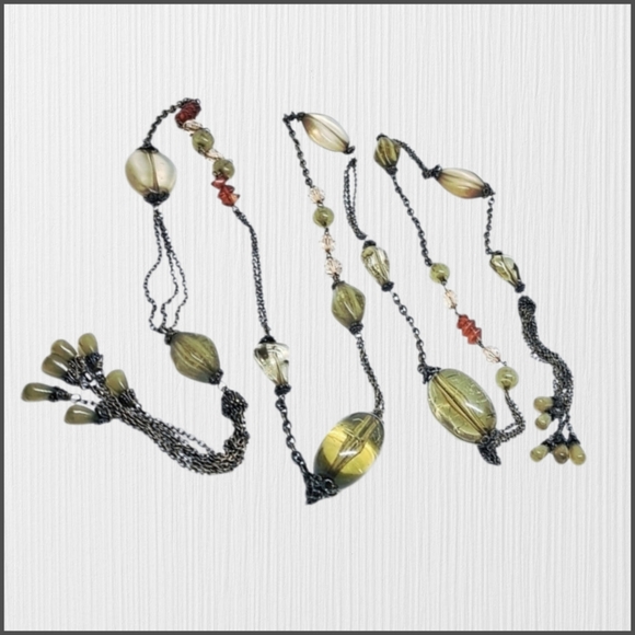 Elegant Green and Gold Beaded Belt main image 4